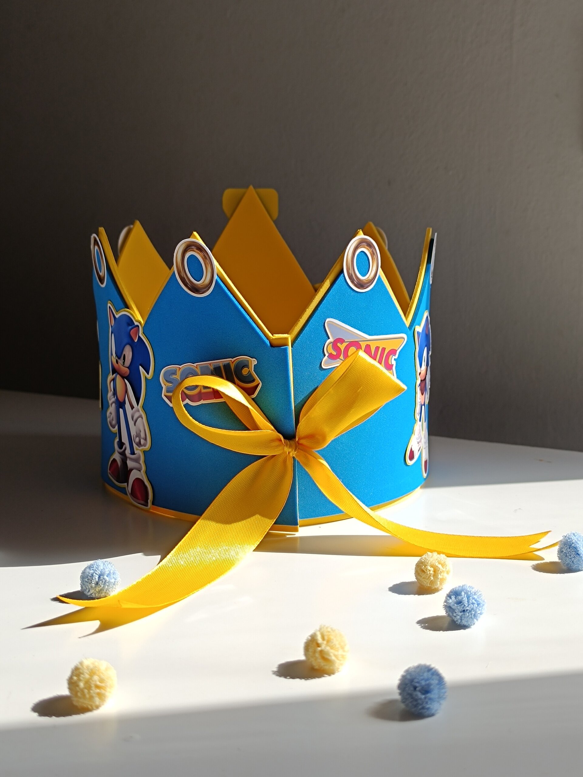 Corona de Cumpleaños personalizada Sonic - 5