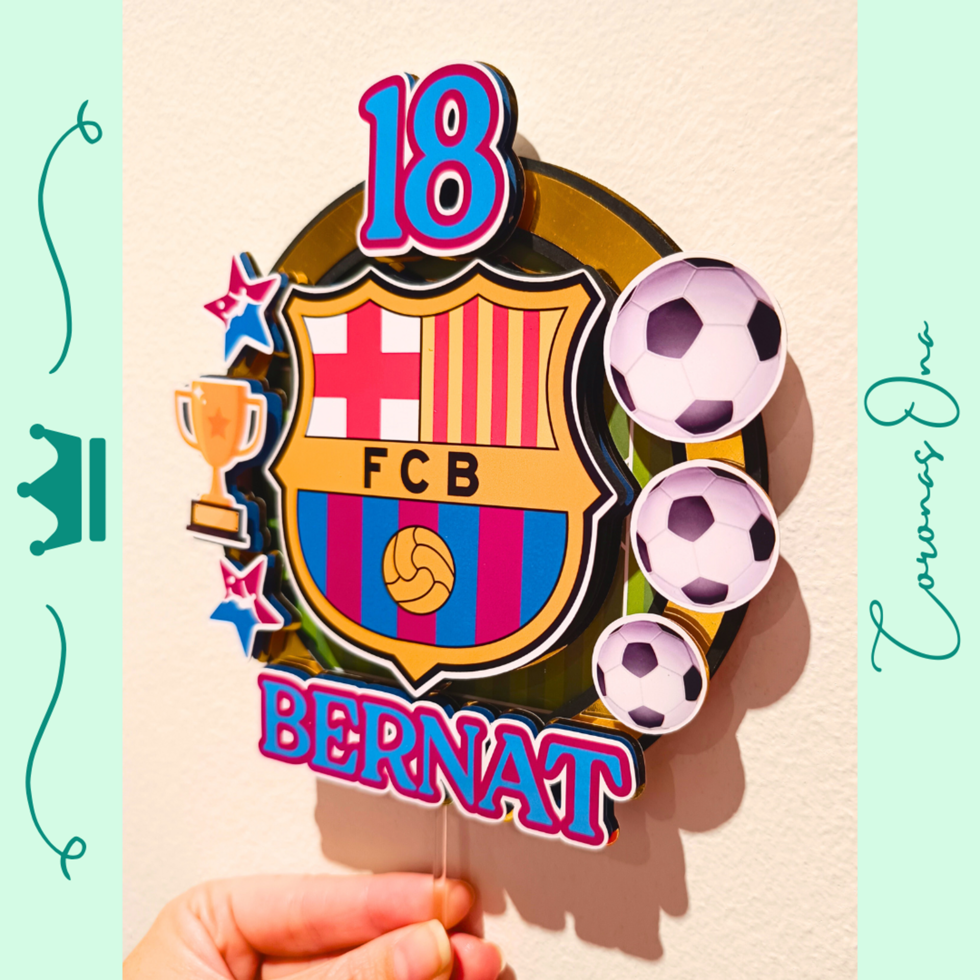 Topper para tarta Barça - 5