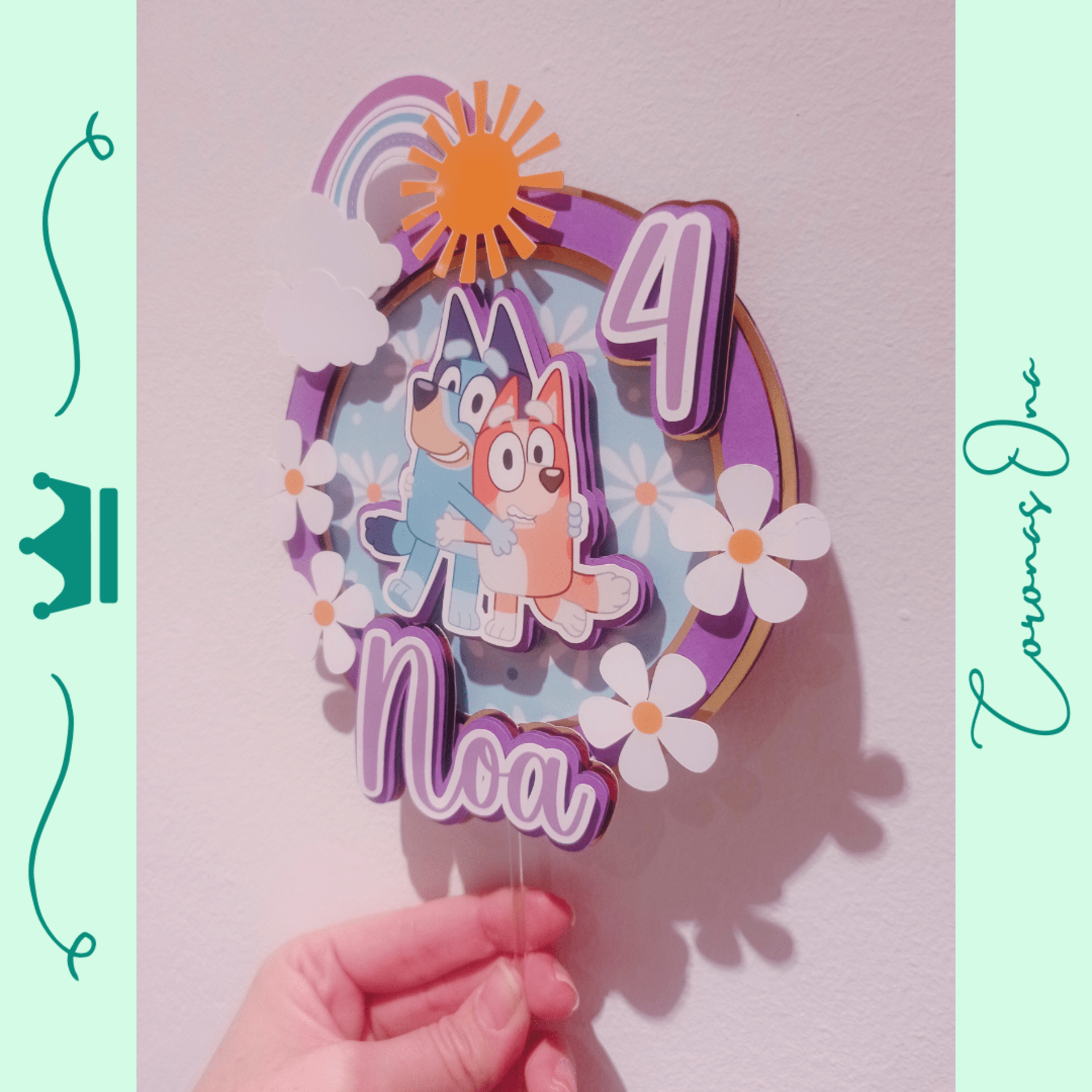 Topper para tarta Bluey - 3