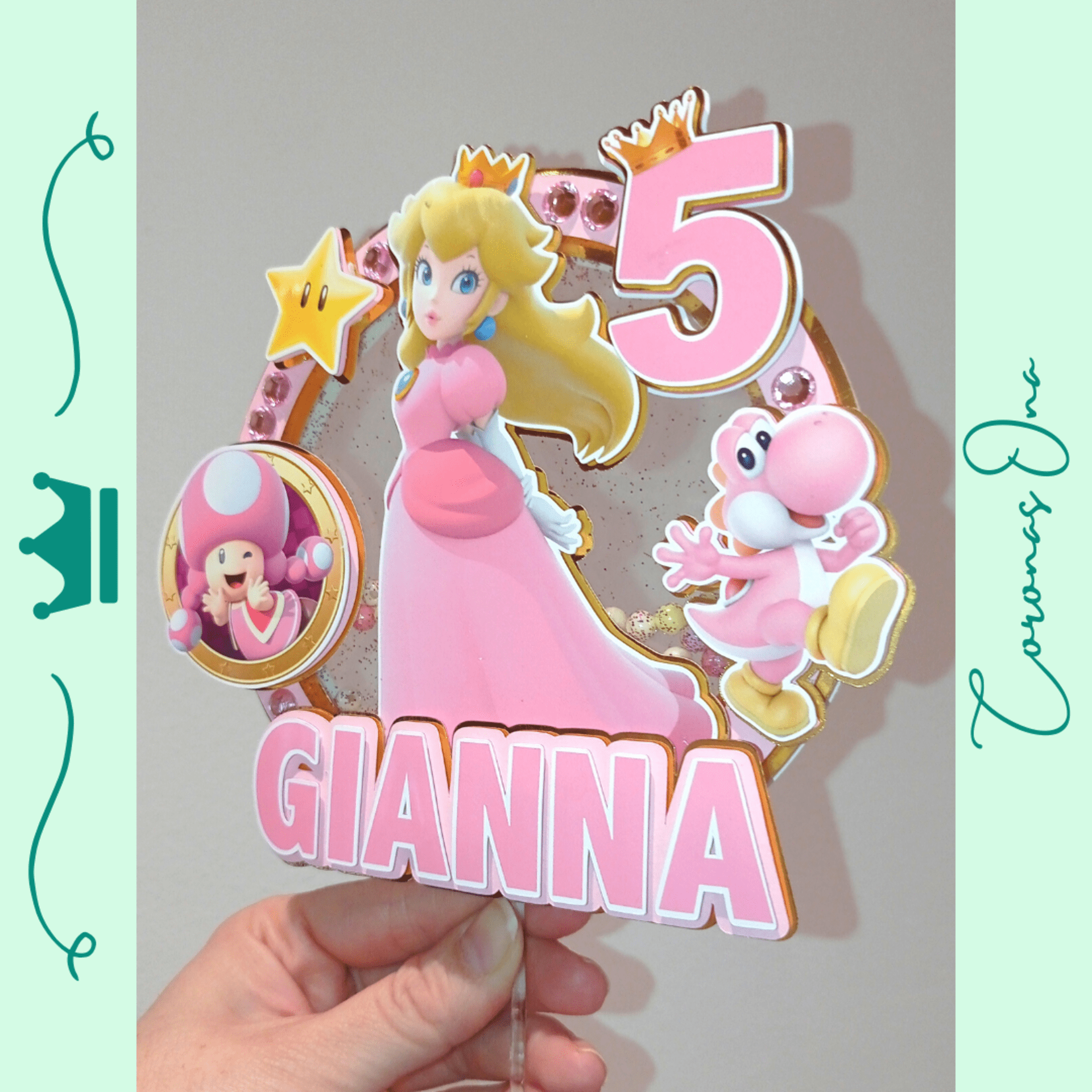 Topper para tarta Peach - 3