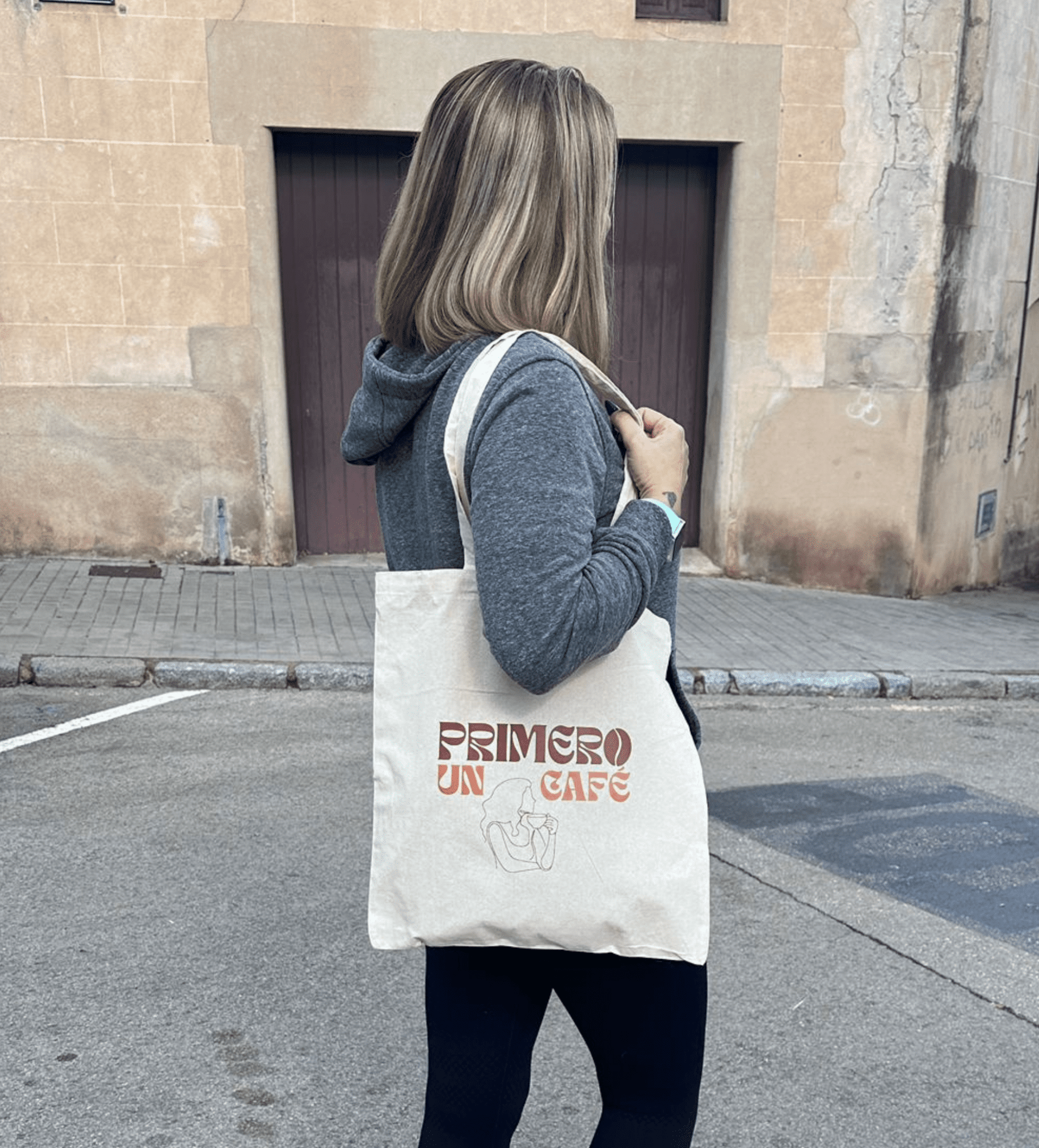 Totebag algodón orgánico Café - 2