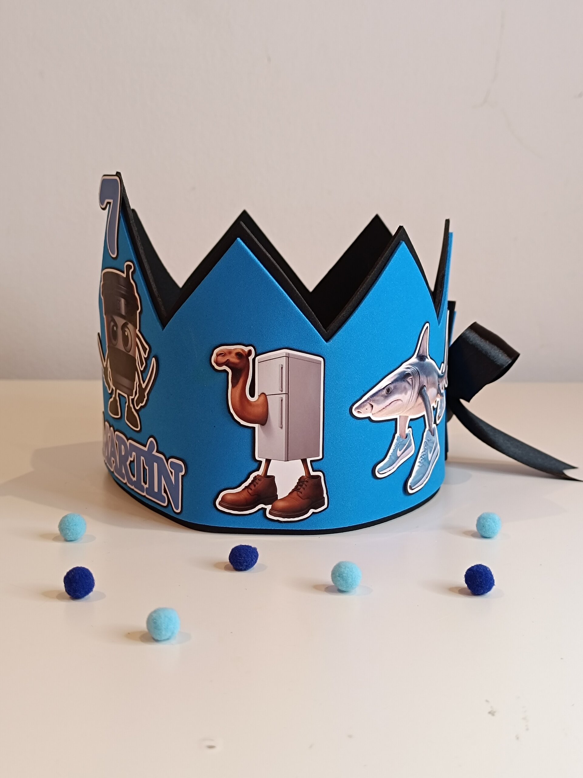 Corona de cumpleaños personalizada Brainrot - 2