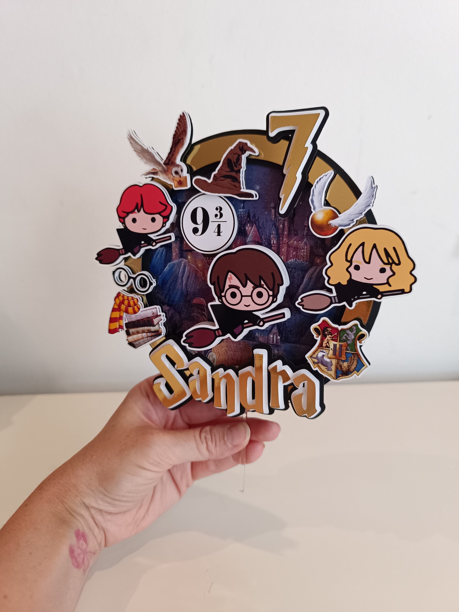 Topper para tarta Harry Potter - 3