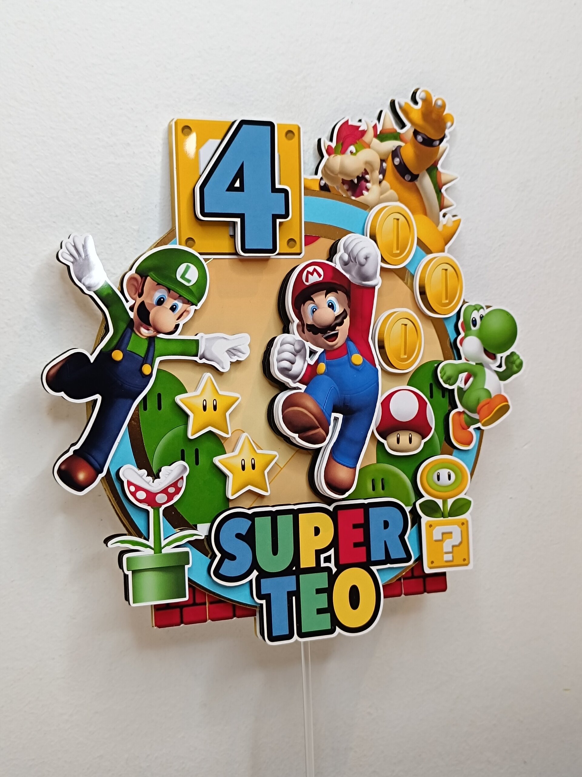 Topper para tarta Mario Bros - 2