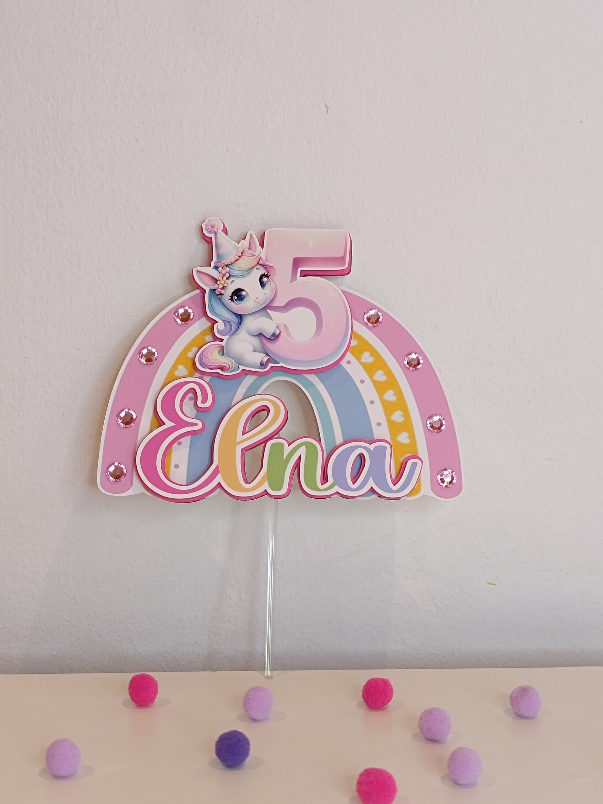 Topper cake unicornio - 2
