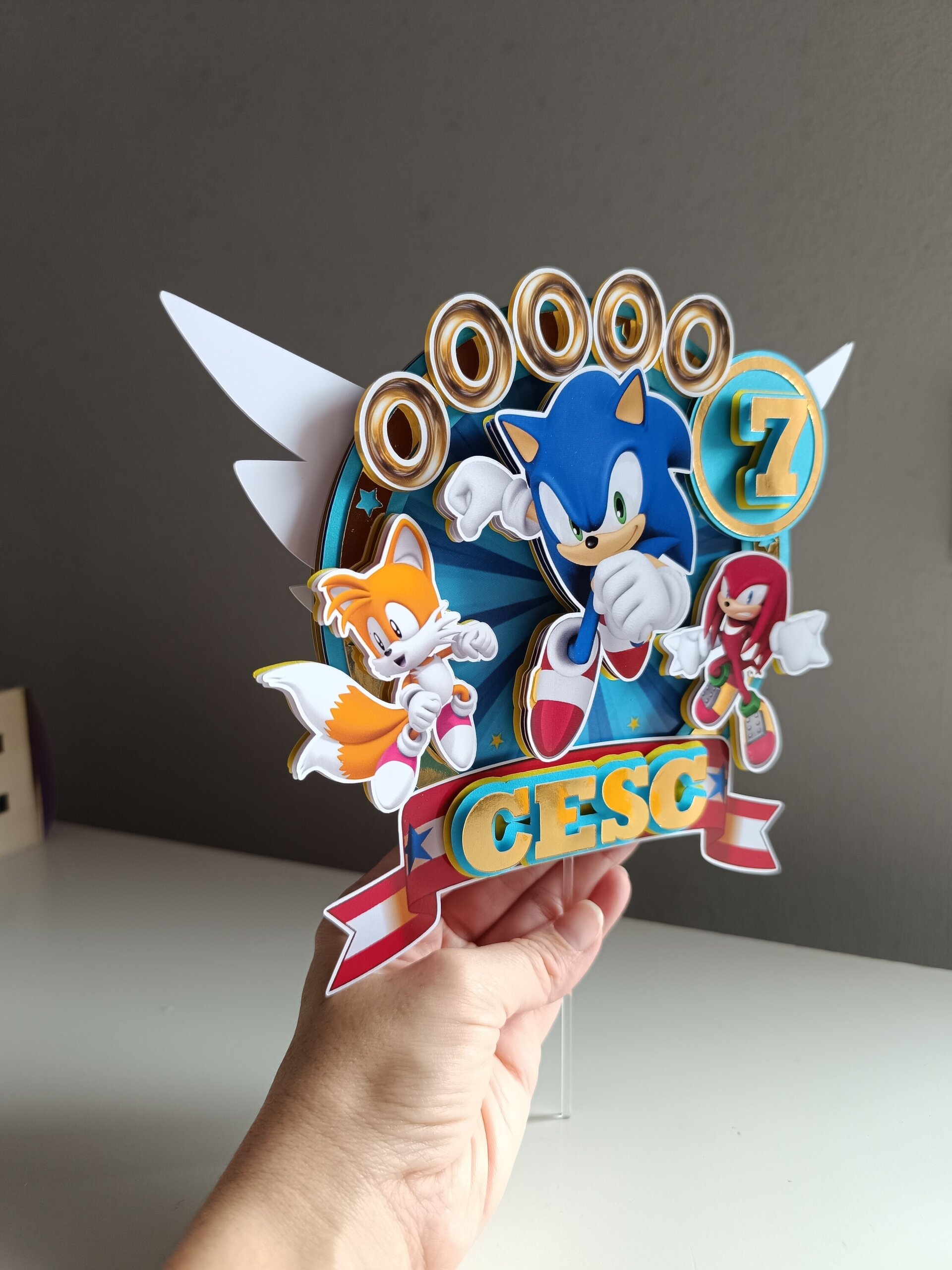 Topper para tarta Sonic - 4