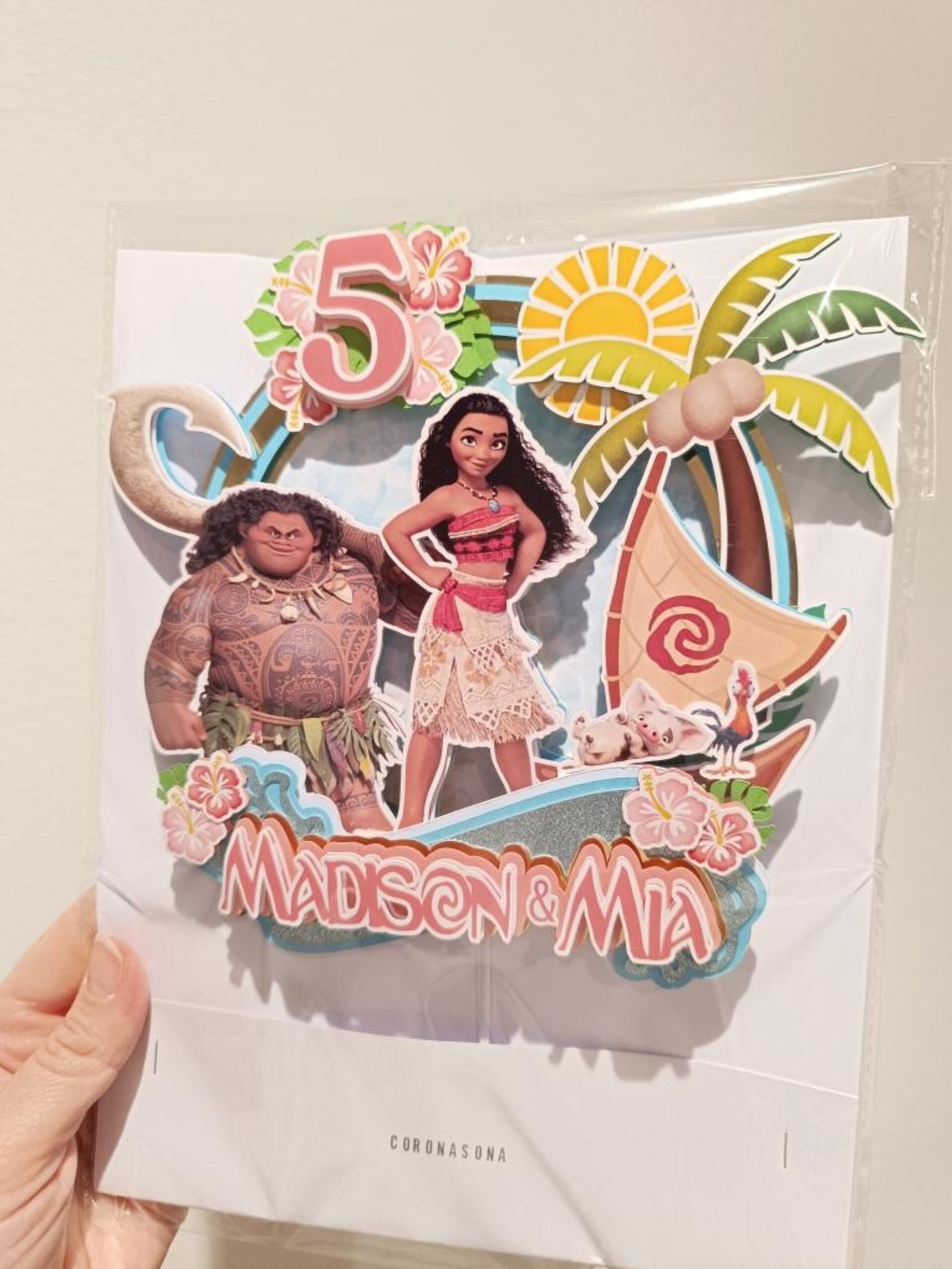 Topper para tarta Vaiana - 5