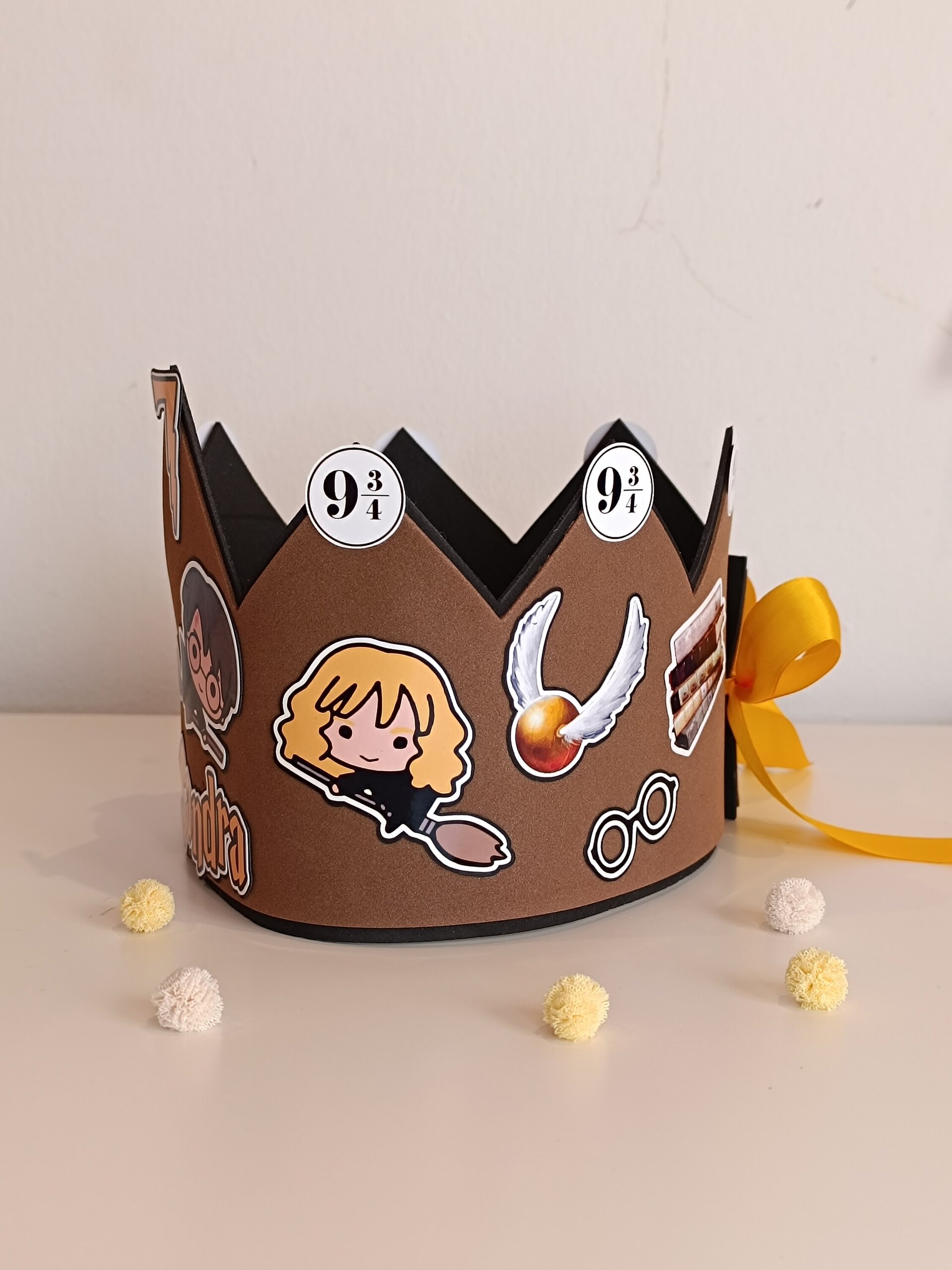 Corona de cumpleaños personalizada Harry Potter - 3