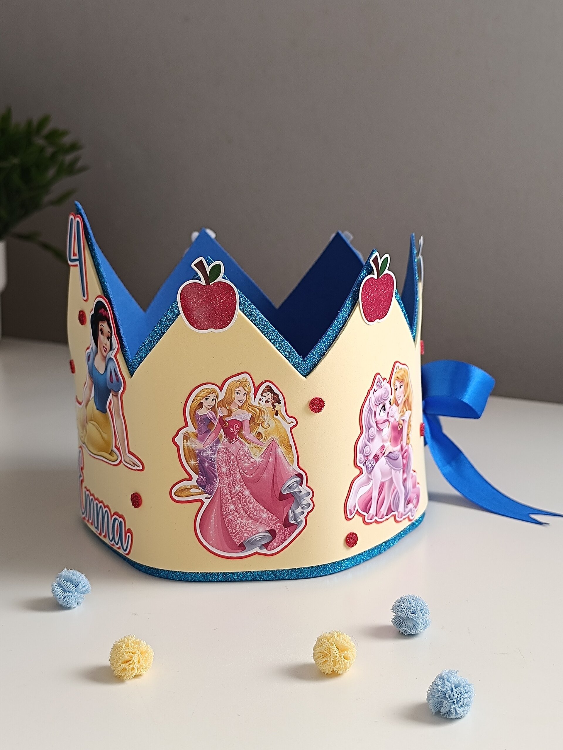 Corona de cumpleaños personalizada Blancanieves - 2