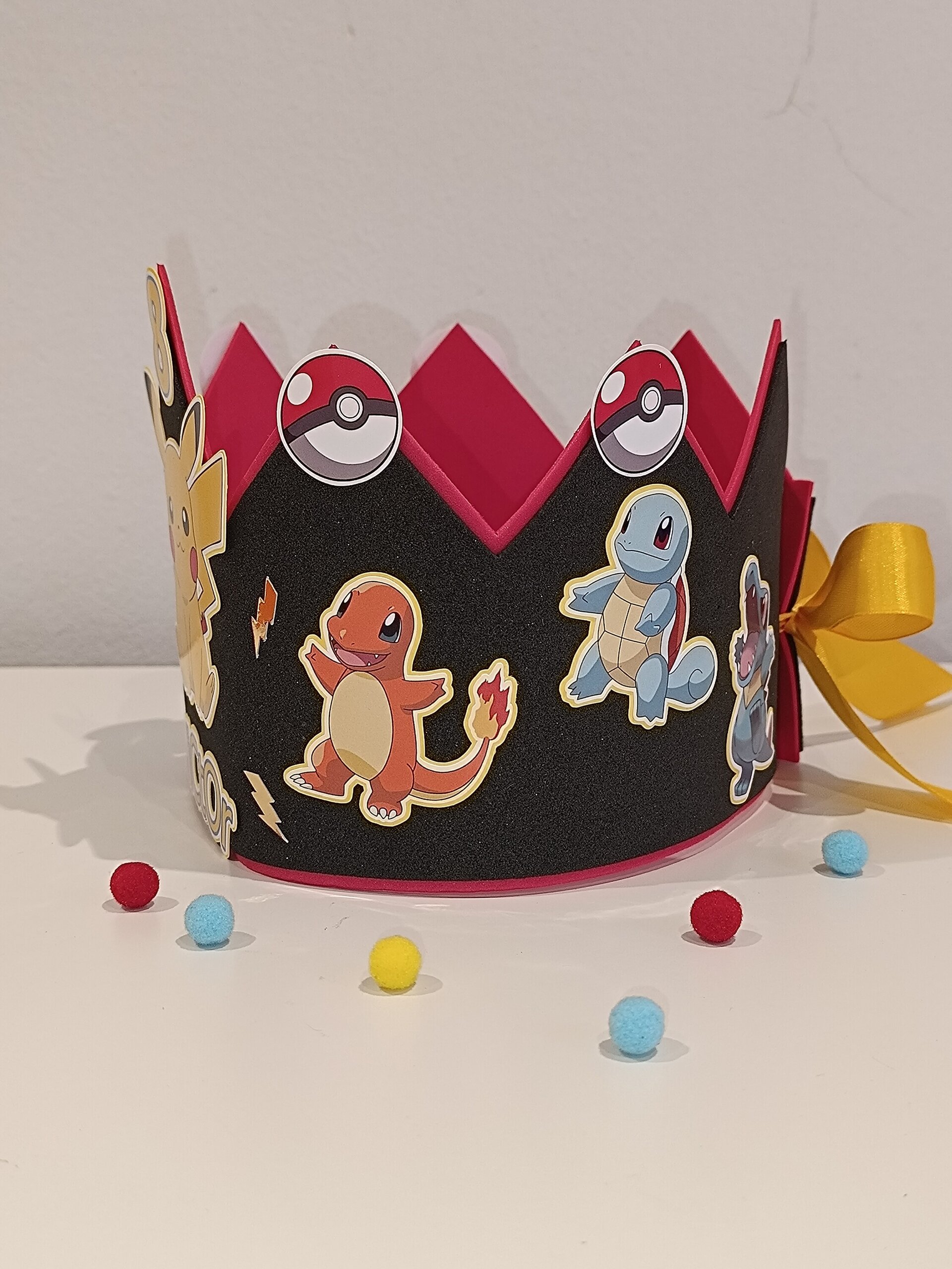 Corona de cumpleaños personalizada Pokémon - 6
