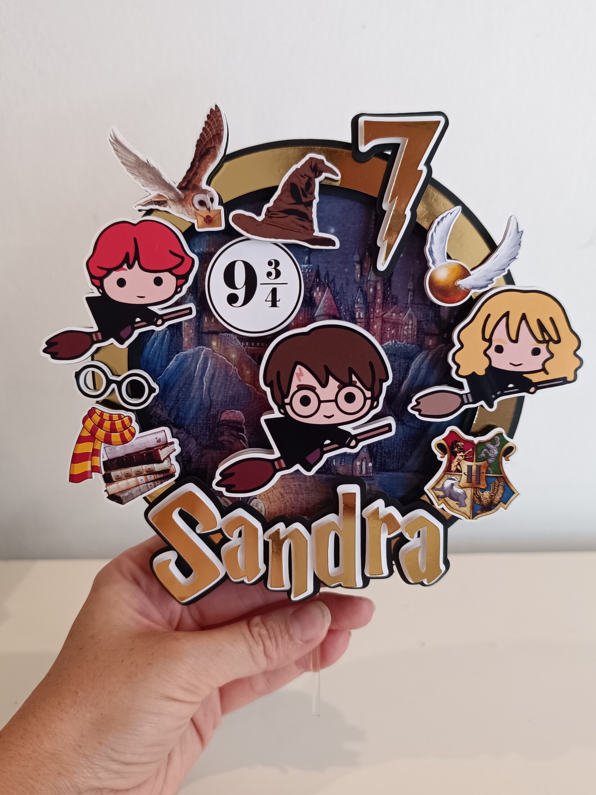 Topper para tarta Harry Potter - 1