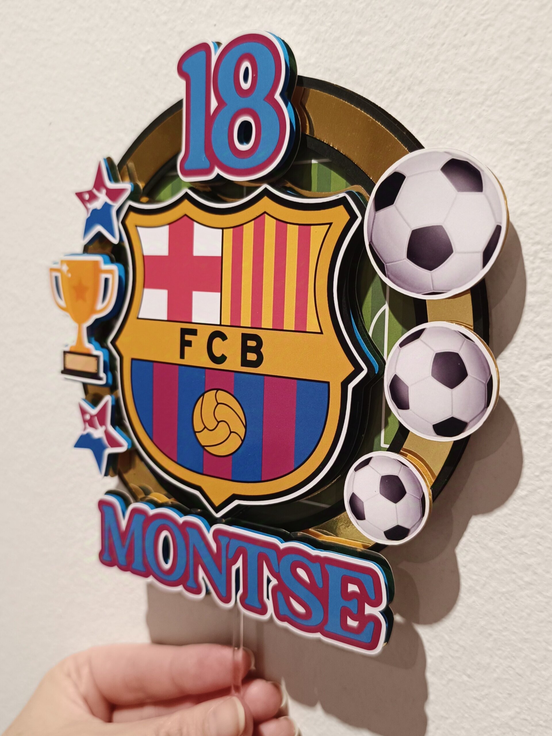Topper para tarta Barça - 3