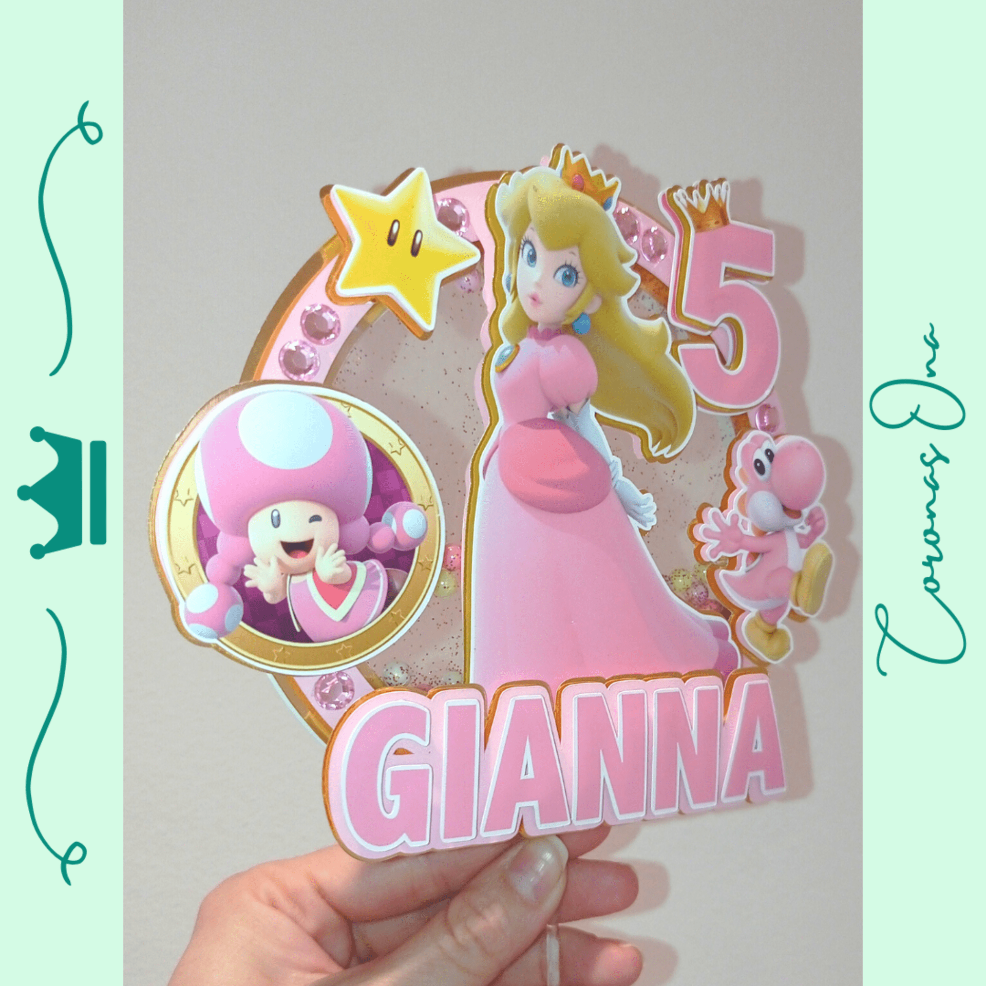 Topper para tarta Peach - 2