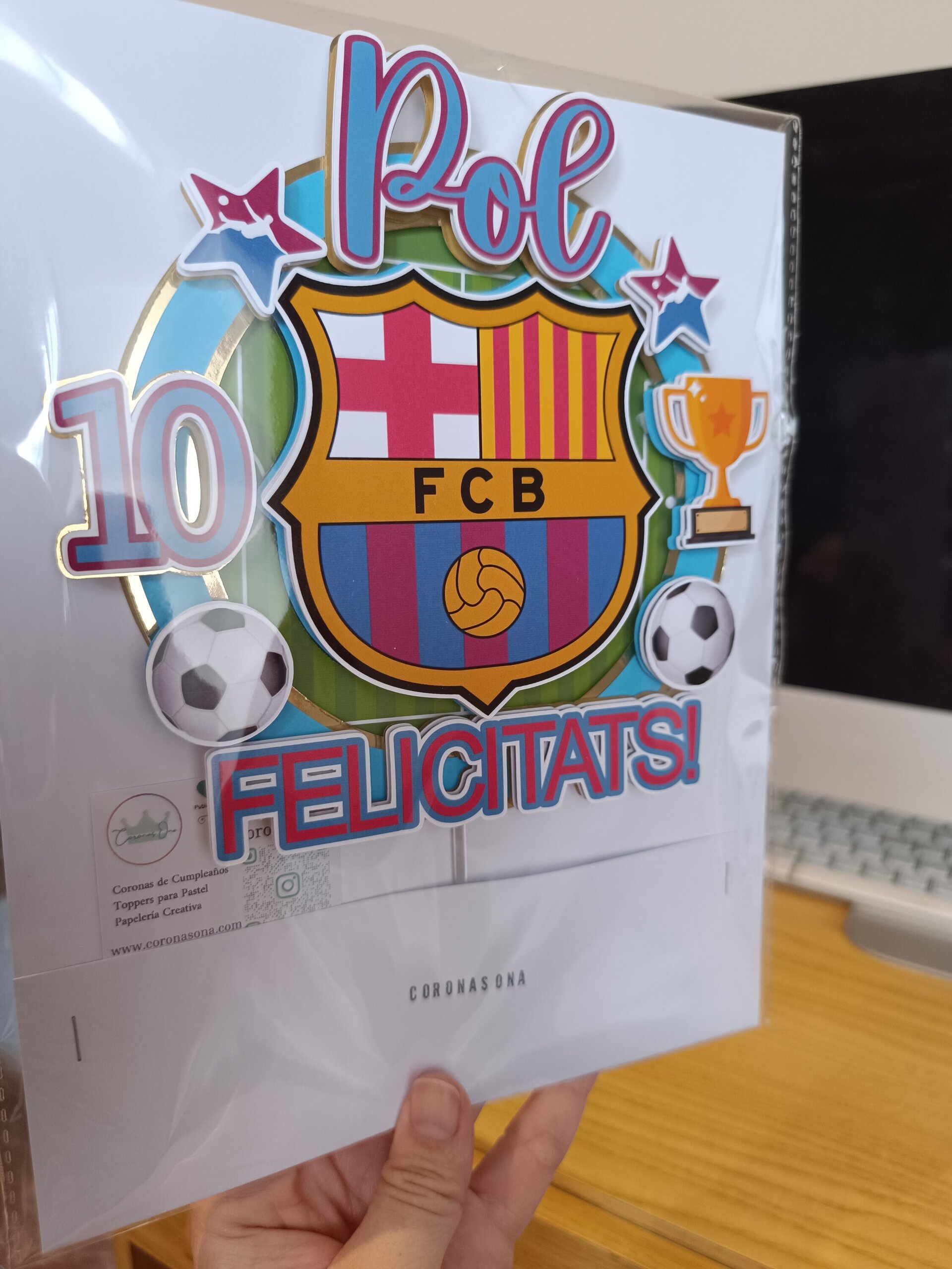 Topper para tarta Barça - 3