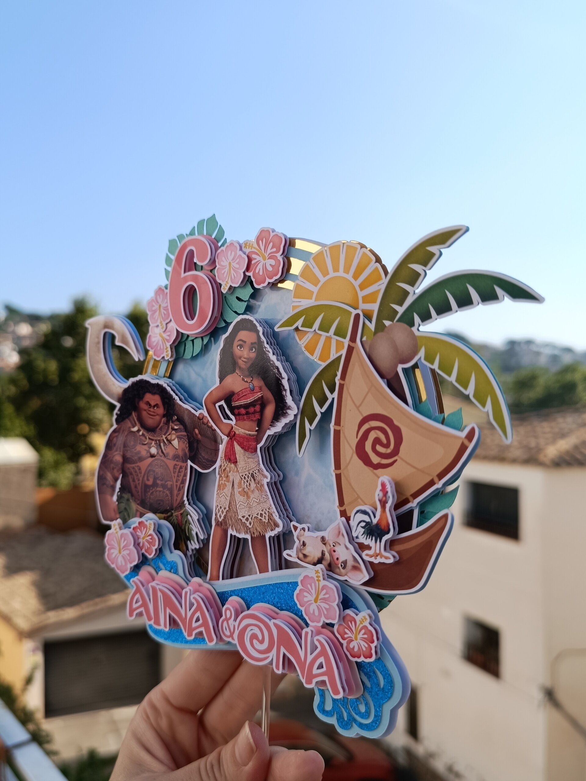 Topper para tarta Vaiana - 4