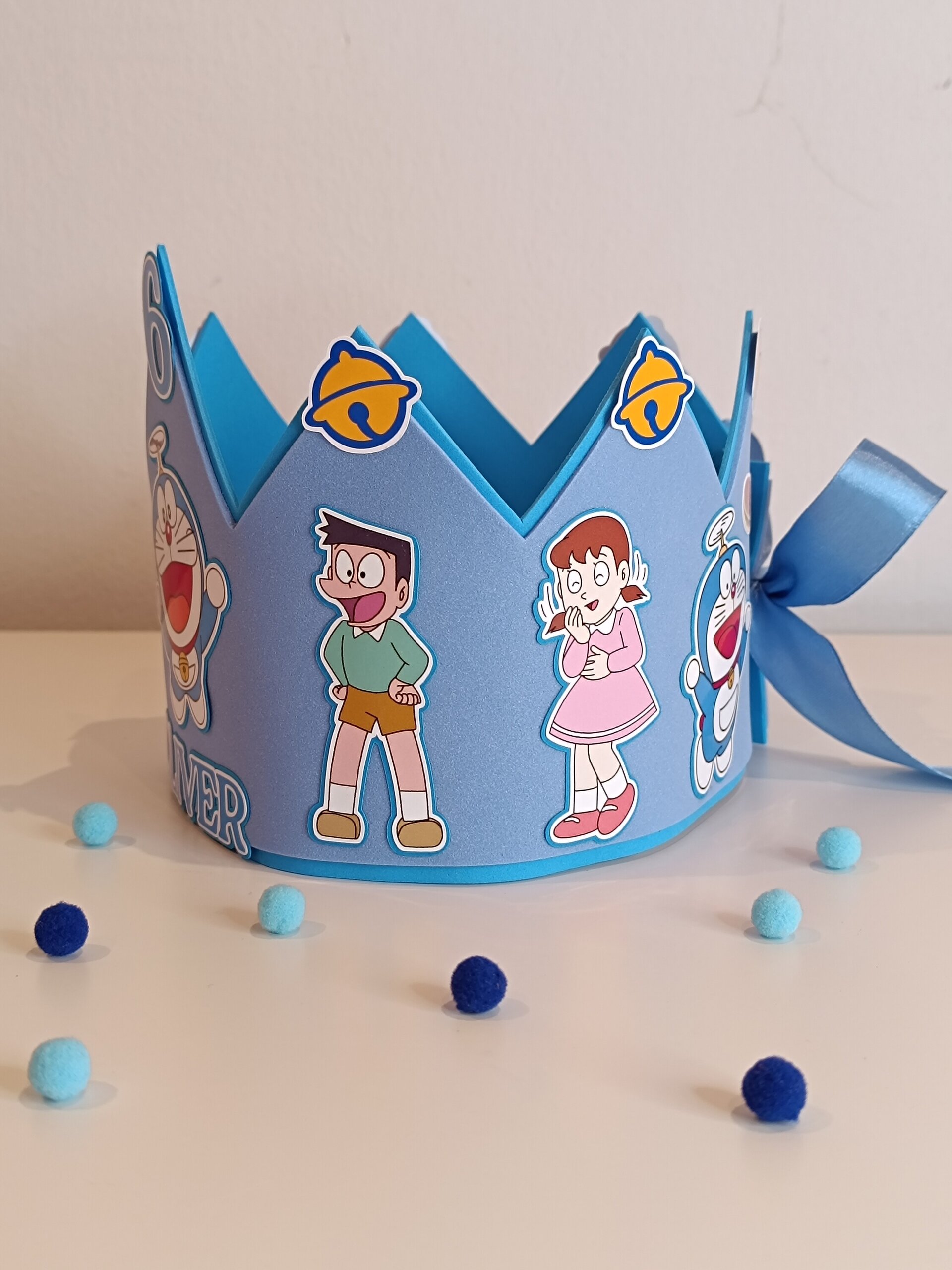 Corona de cumpleaños personalizada Doraemon - 2