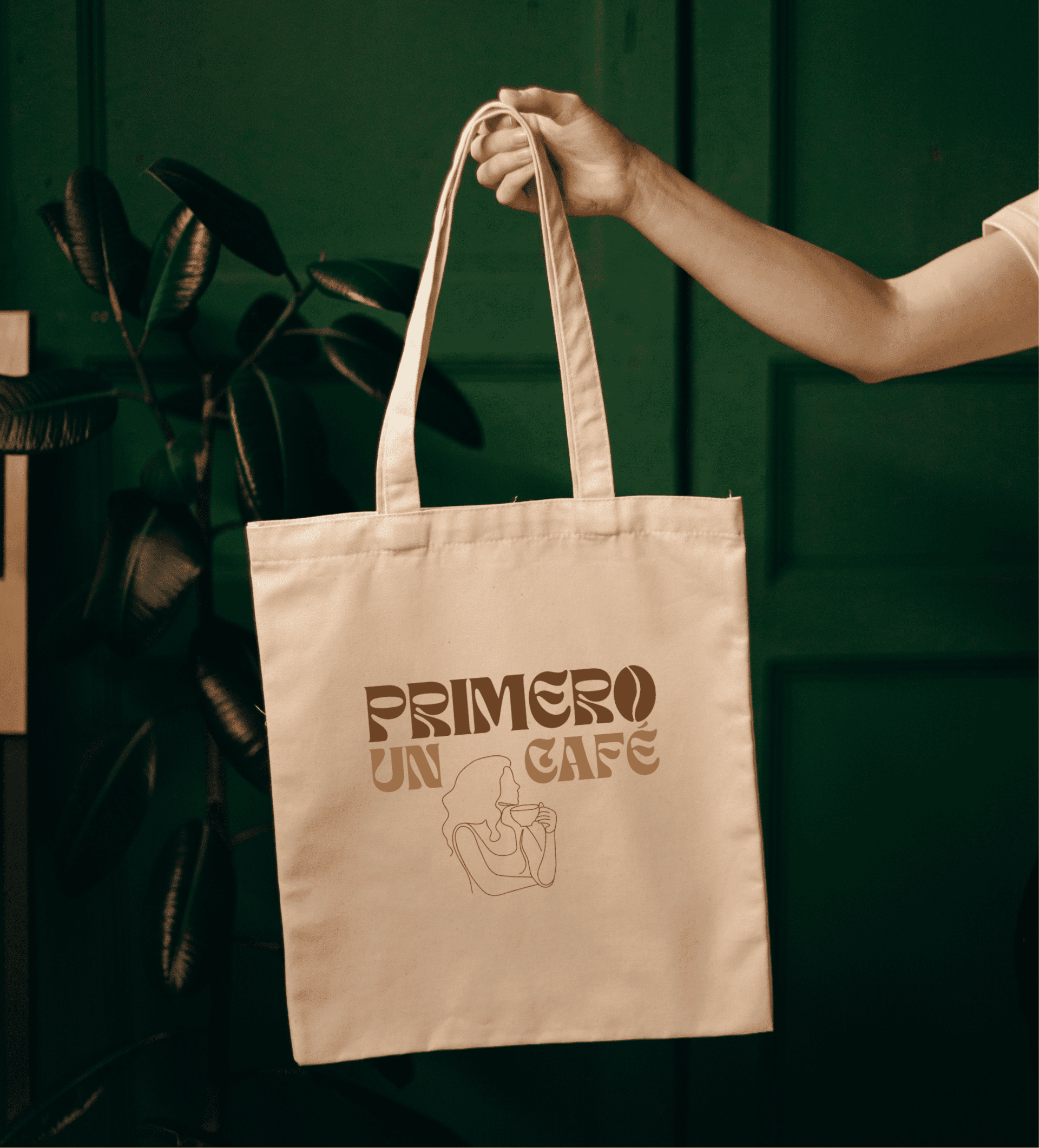 Totebag algodón orgánico Café - 1