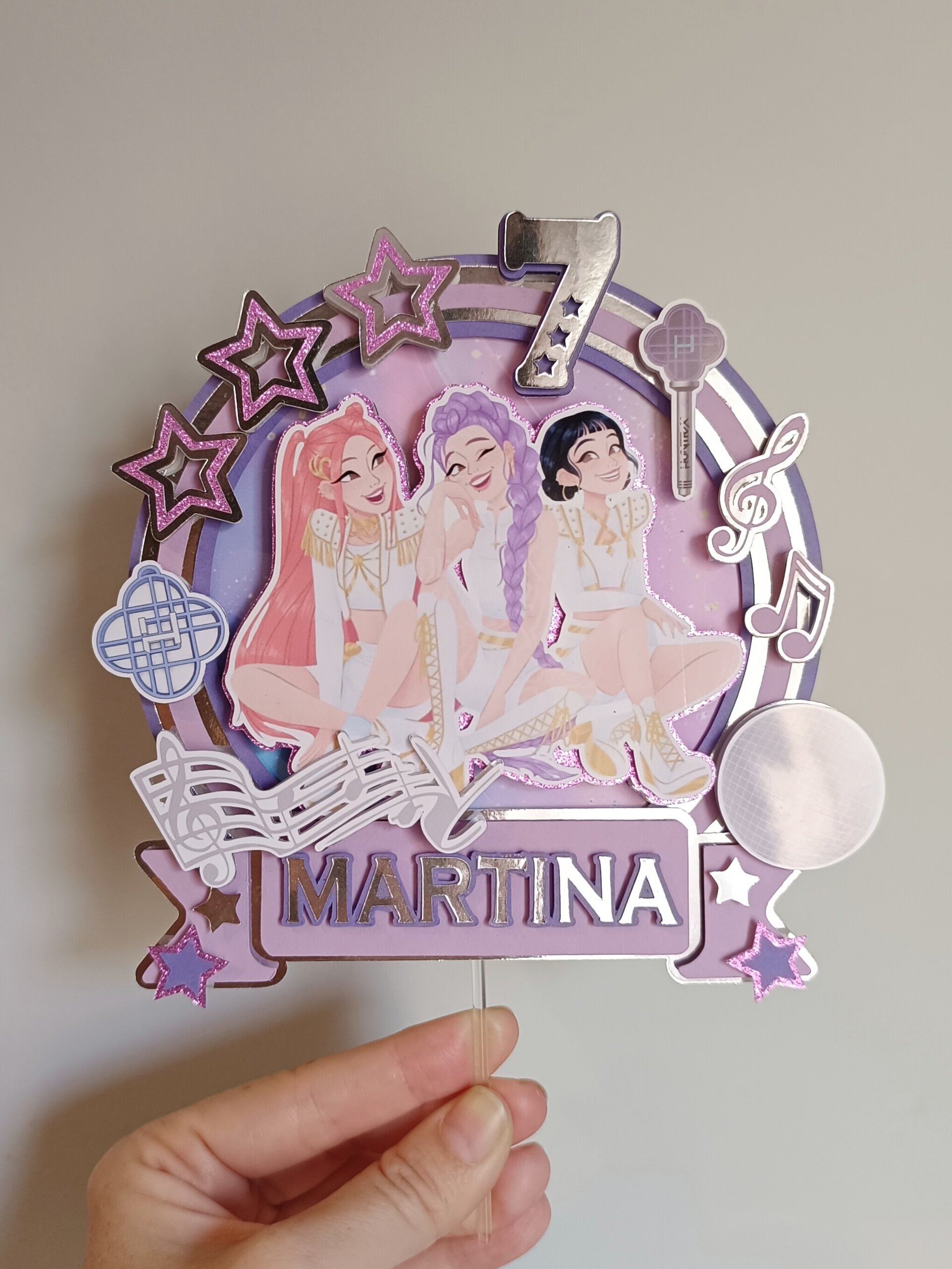 Topper para tarta Kpop Hunters - 4