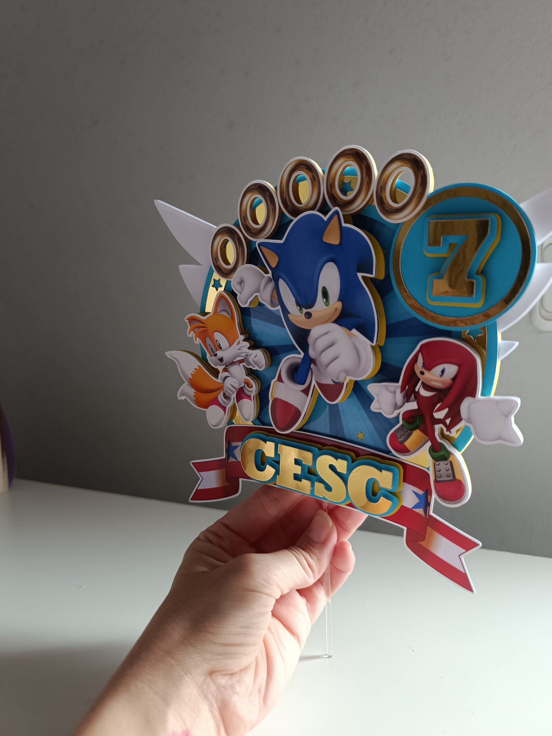Topper para tarta Sonic - 2