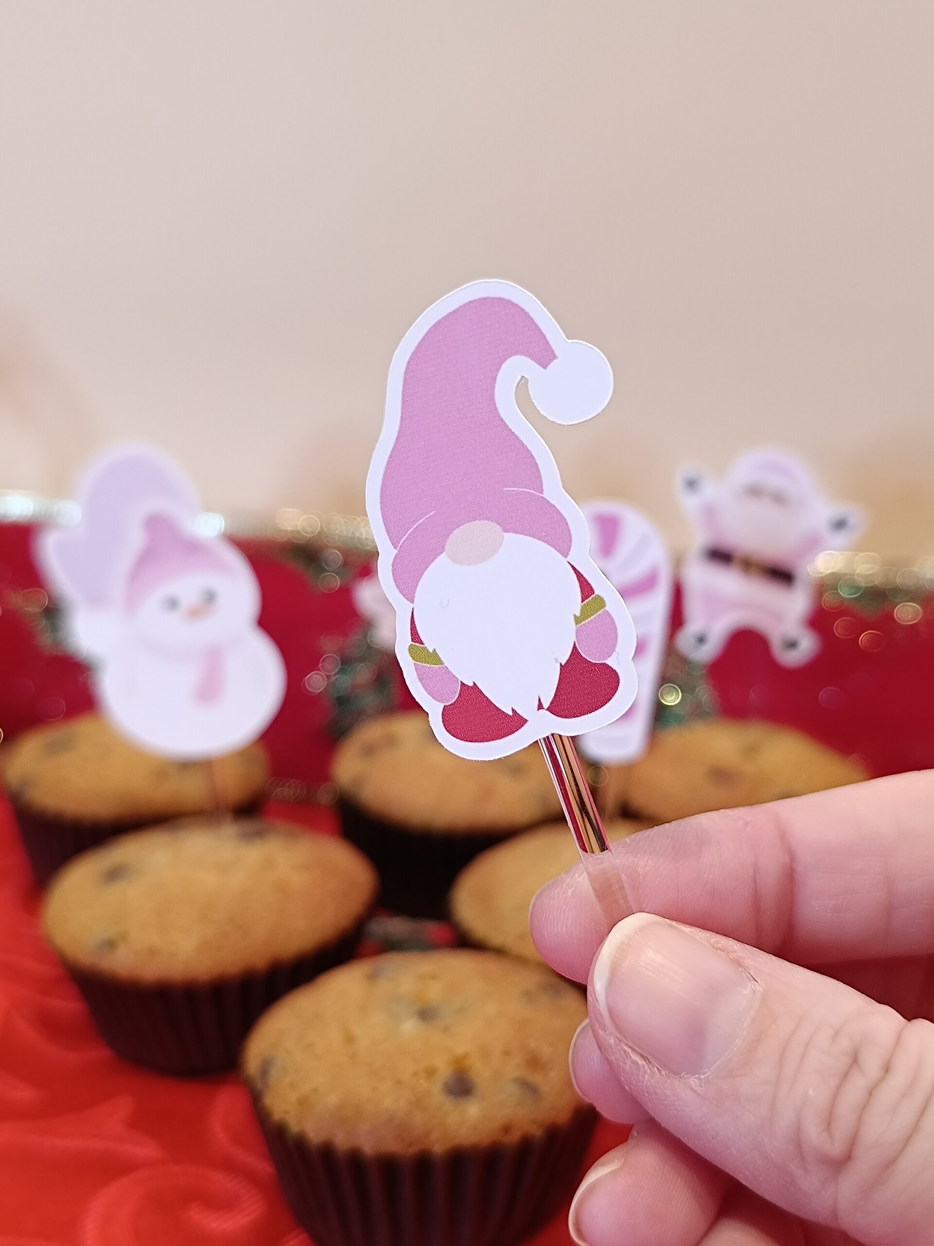 Topper Navidad Rosa - 2