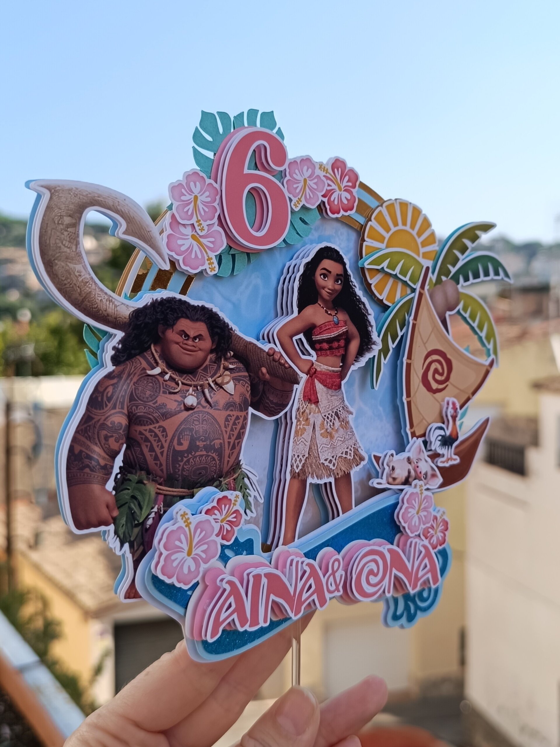 Topper para tarta Vaiana - 2