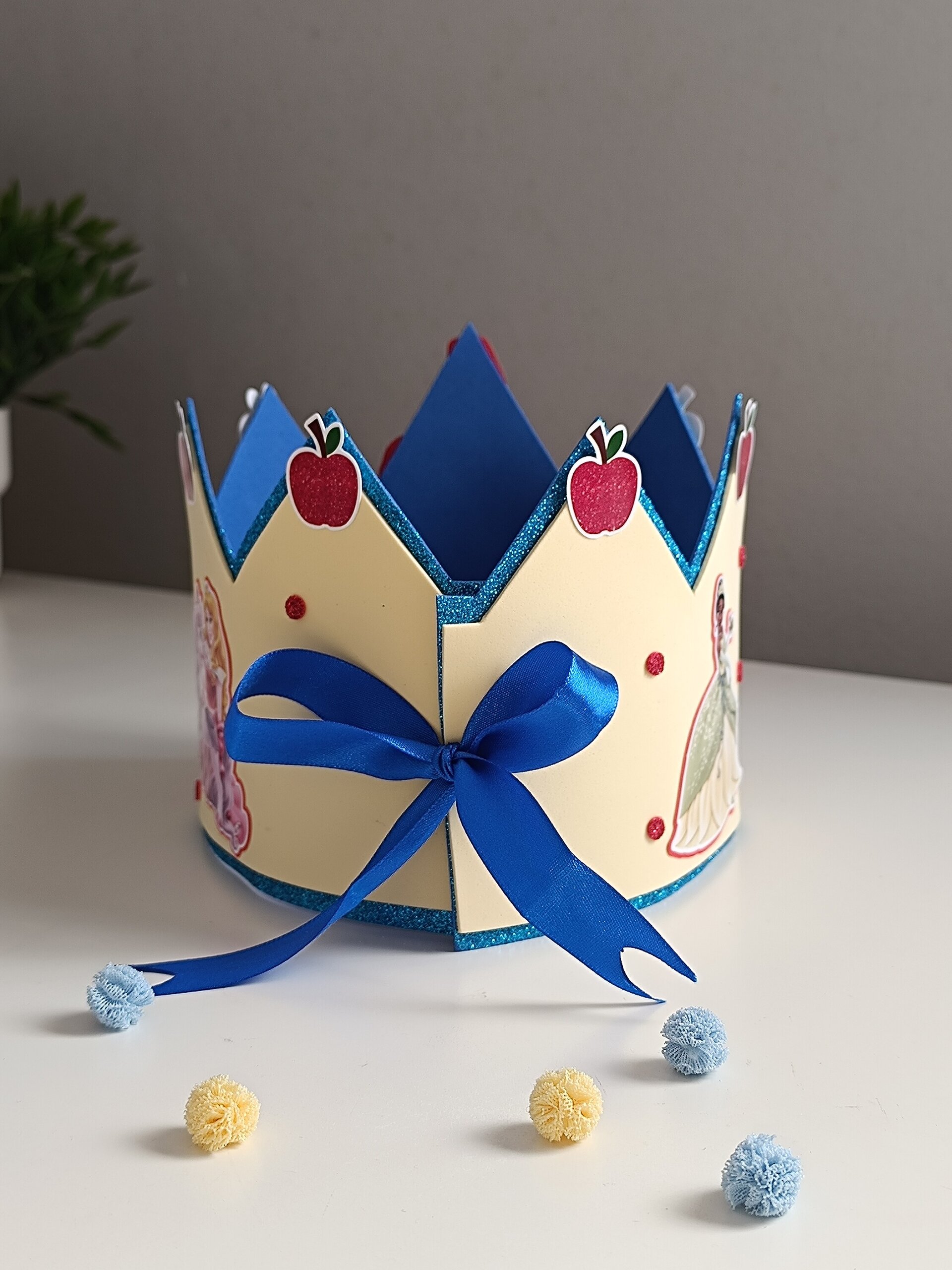 Corona de cumpleaños personalizada Blancanieves - 4