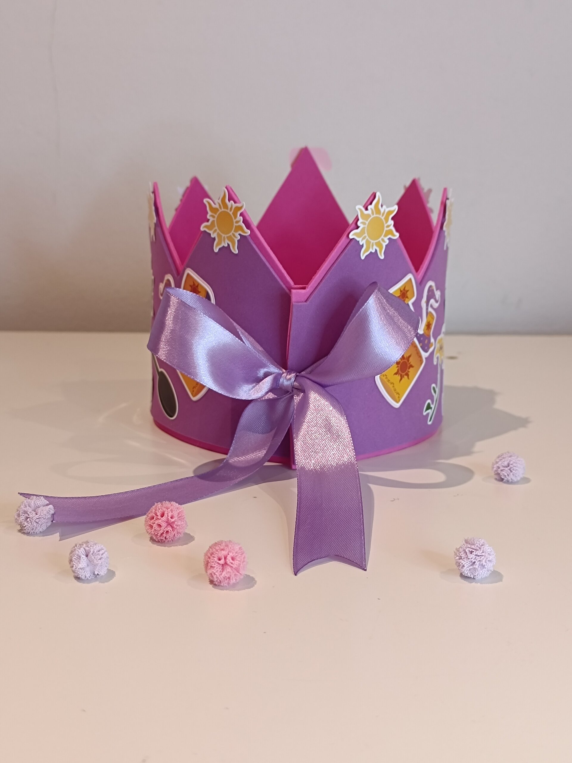Corona de cumpleaños personalizada Rapunzel - 4