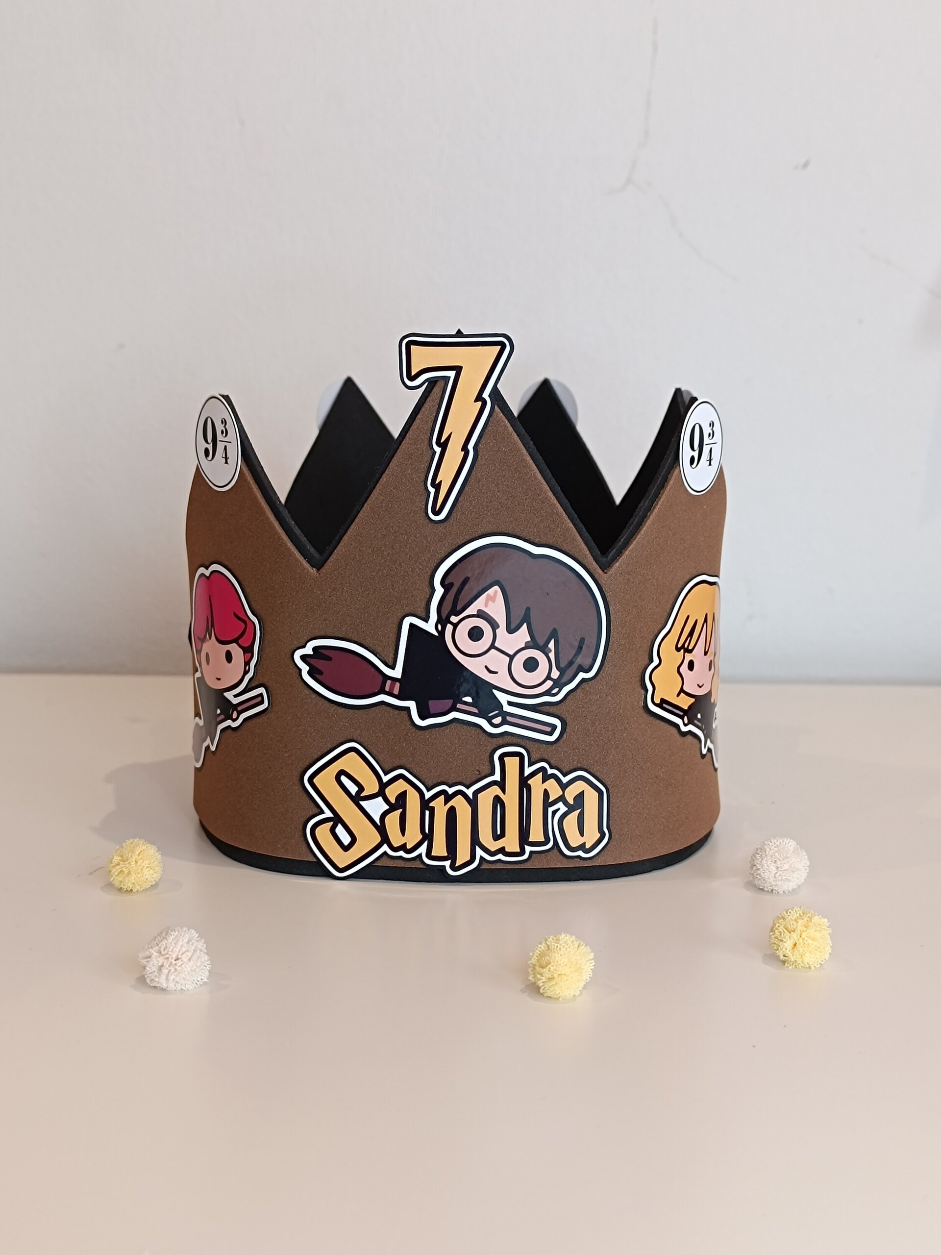 Corona de cumpleaños personalizada Harry Potter - 1