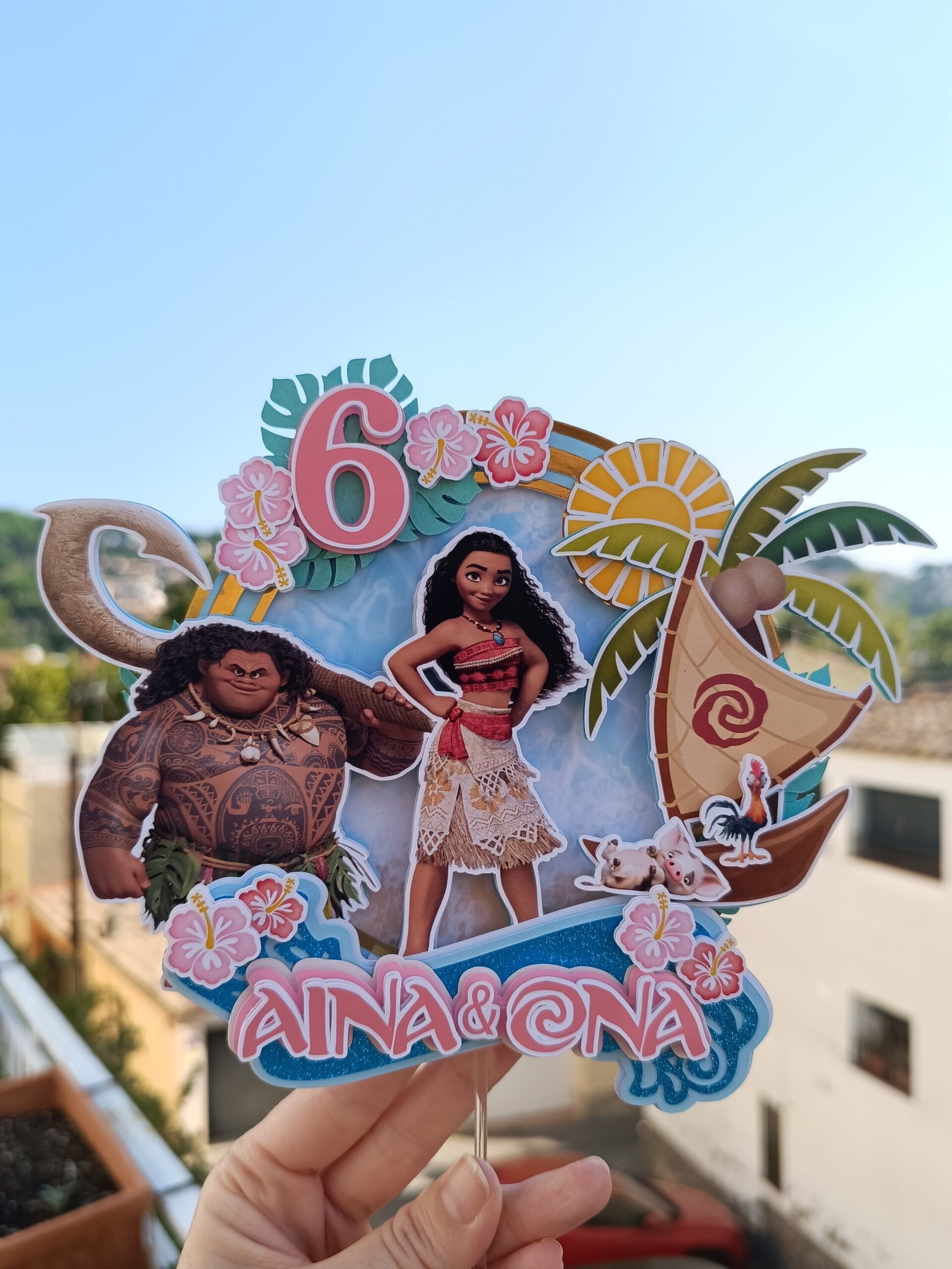 Topper para tarta Vaiana - 3