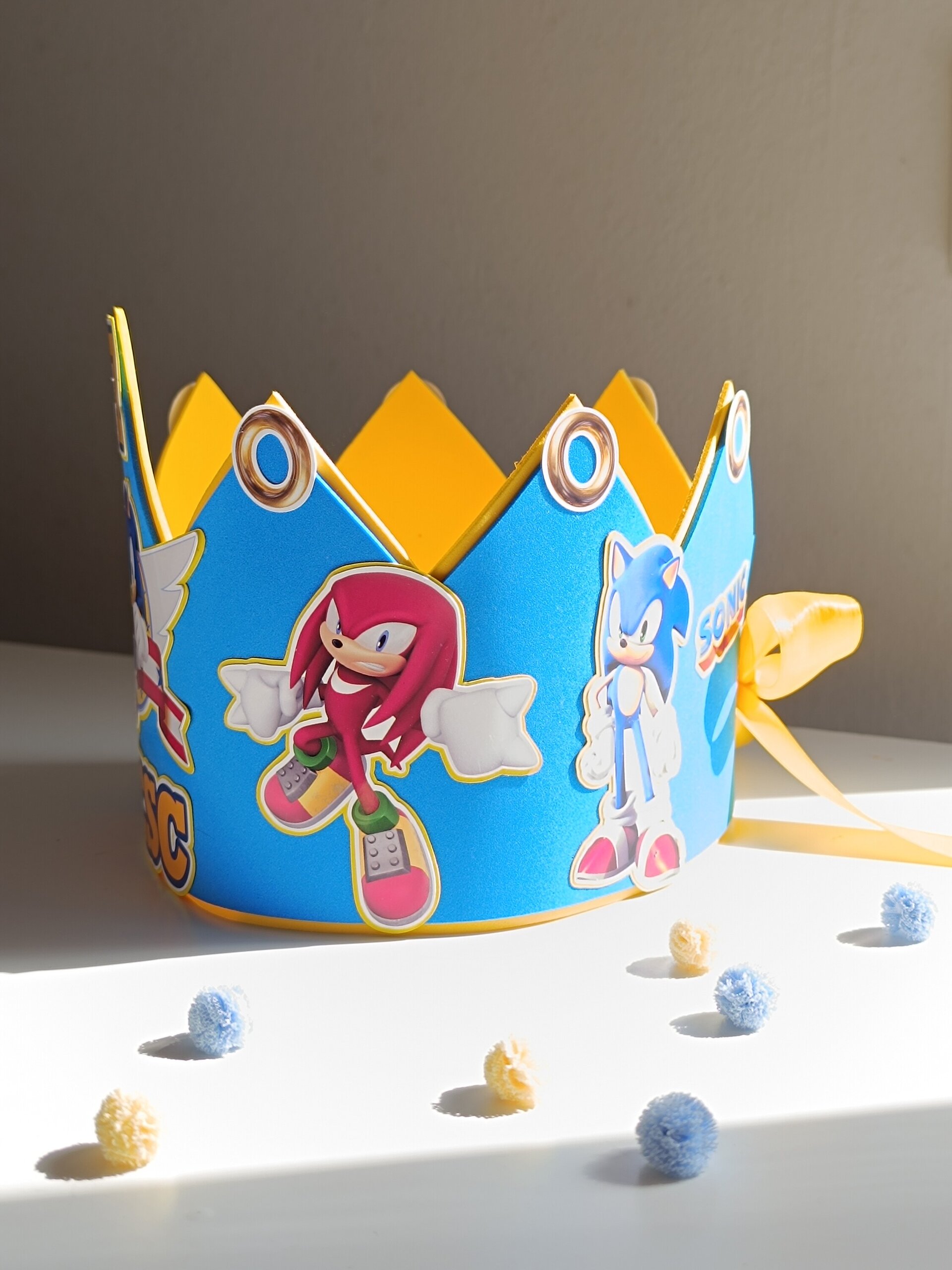 Corona de Cumpleaños personalizada Sonic - 4