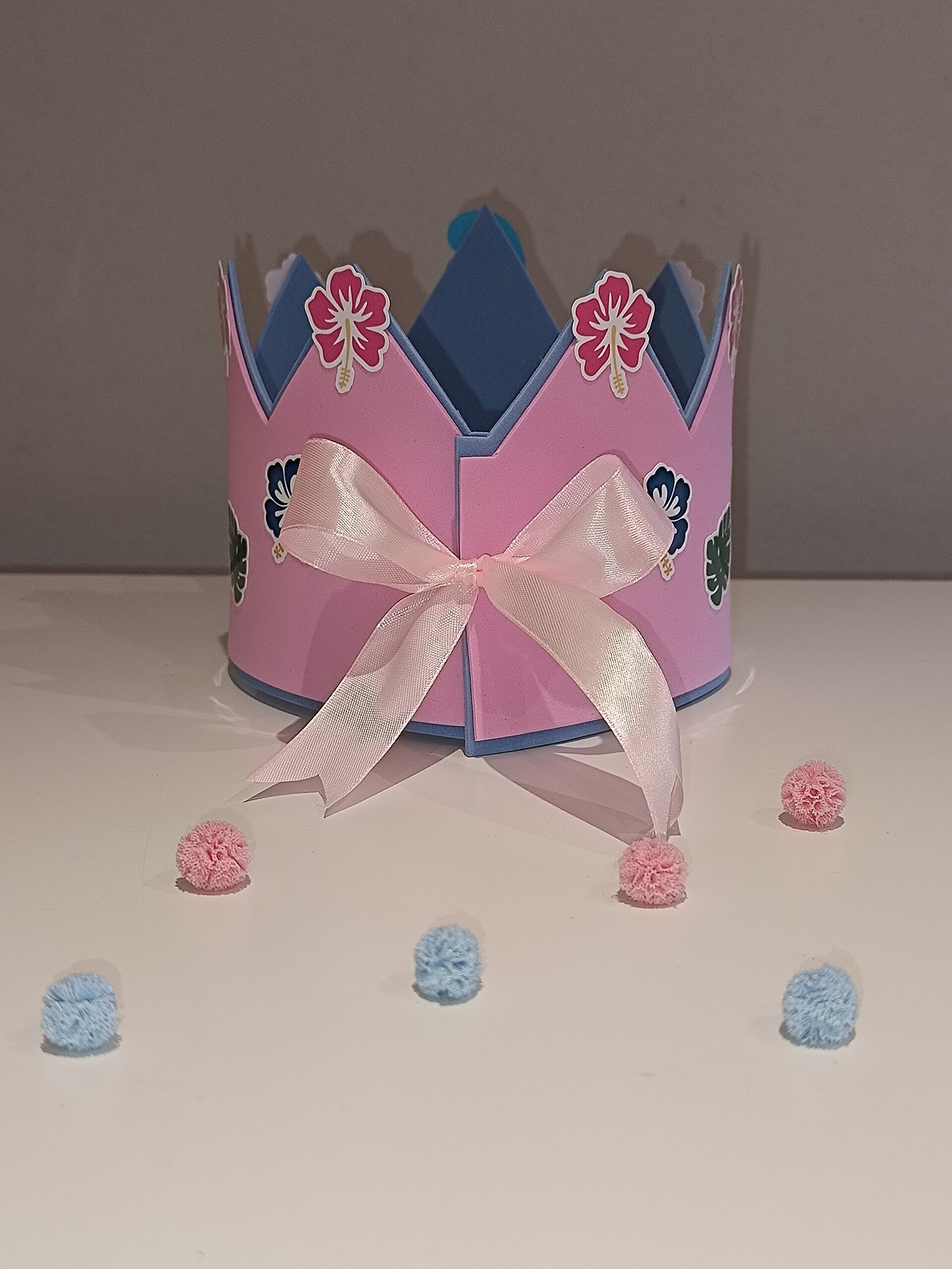 Corona de cumpleaños personalizada Lilo Stitch - 4