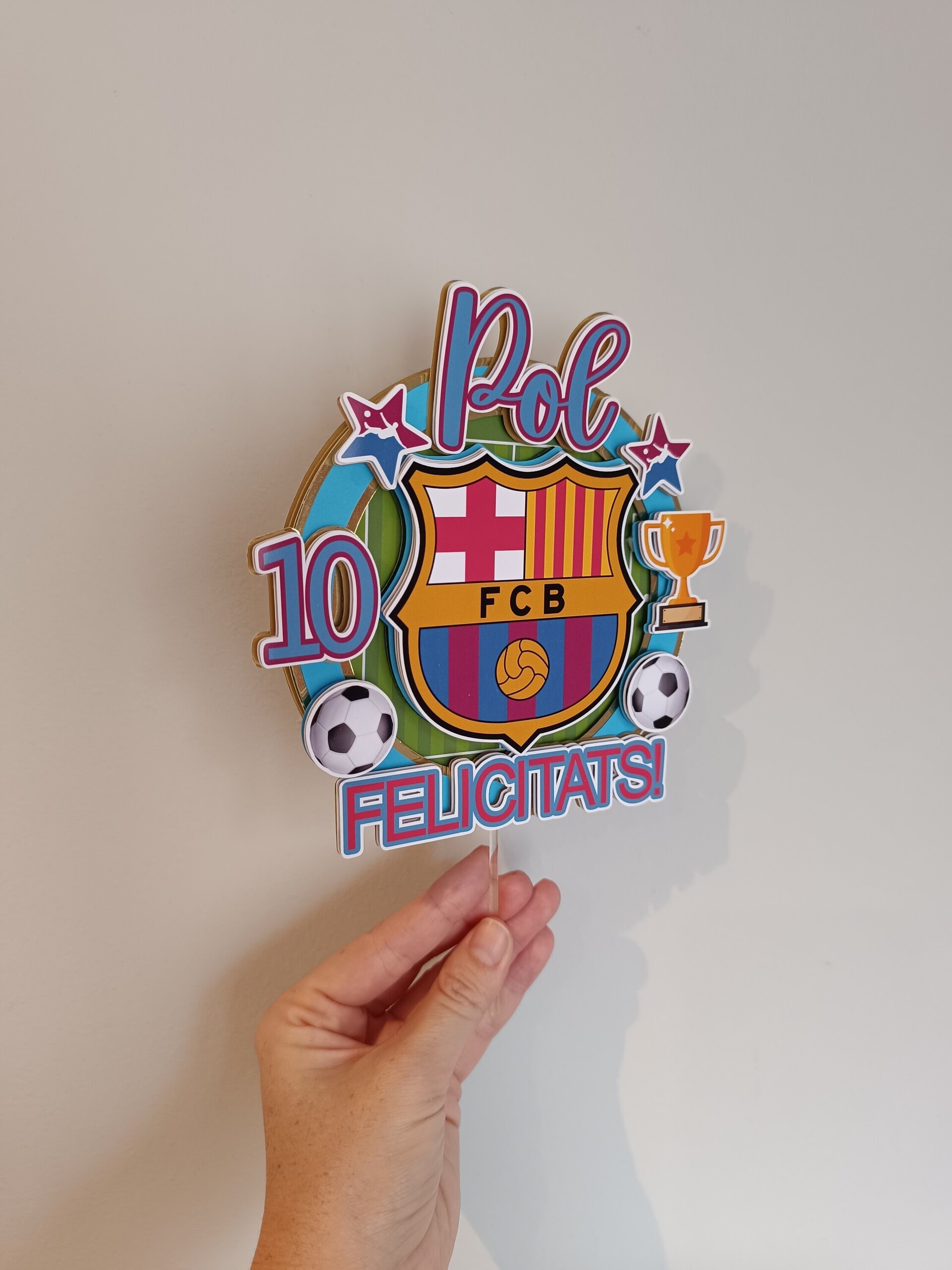 Topper para tarta Barça - 2