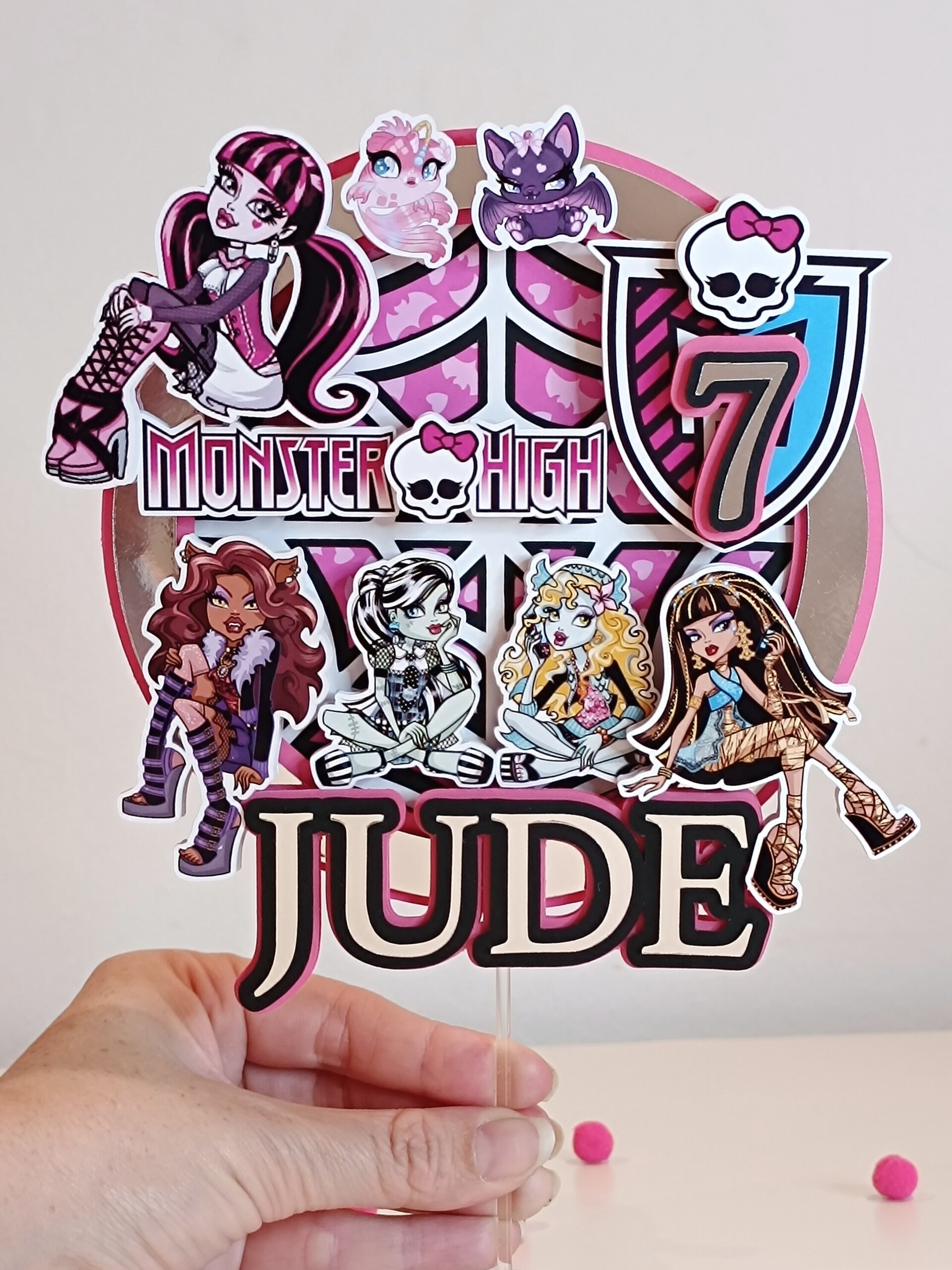Topper para tarta Monster higth - 2